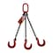 Hsi Three Leg Chain Slng, 9/32 in dia, 30ft L, Oblong Link to Foundry Hook, 11,200lb Lmt 10TOF9/32-30 - alternate 1
